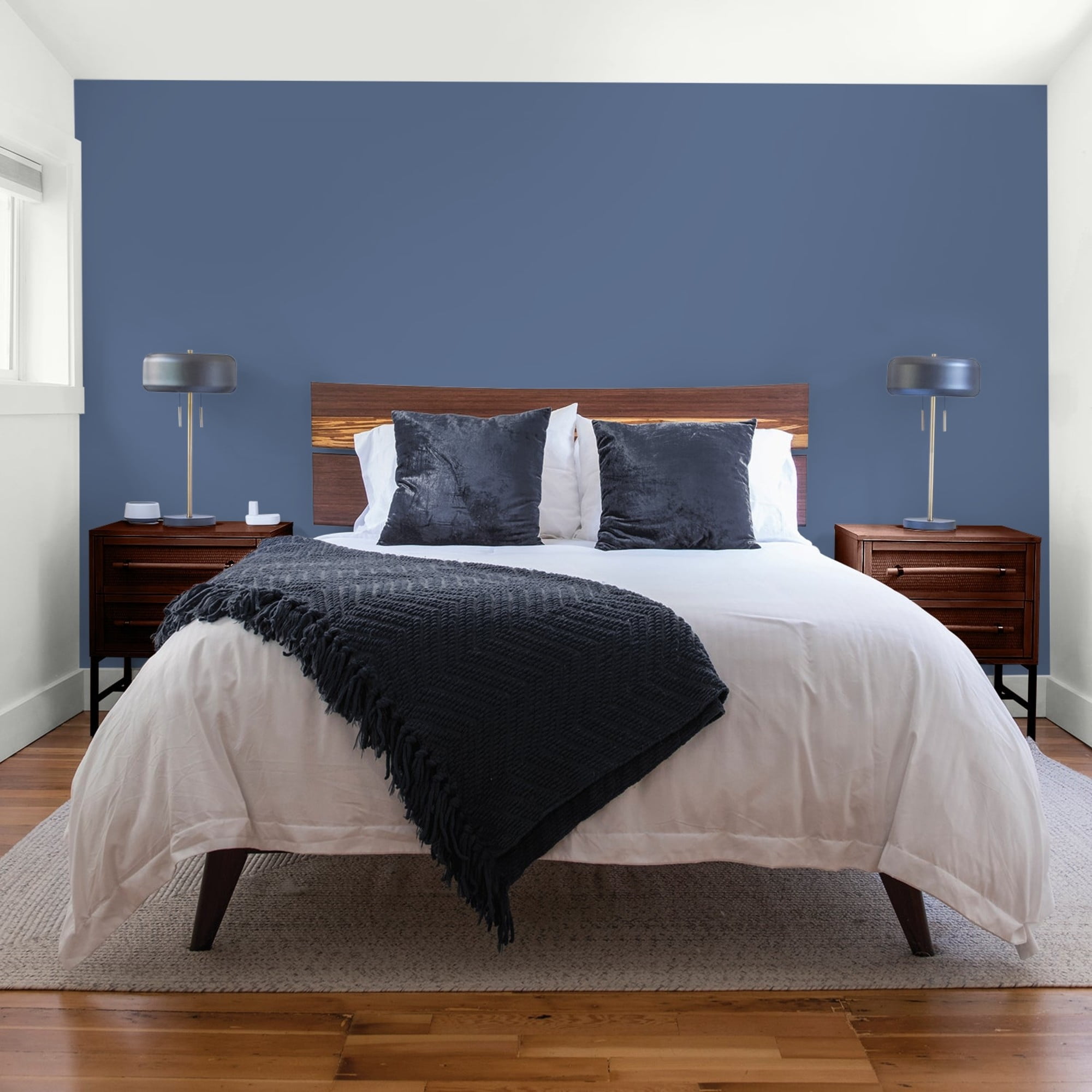 Glidden HEP Stained Glass / Blue, Flat Interior Paint with Primer, 1 Quart