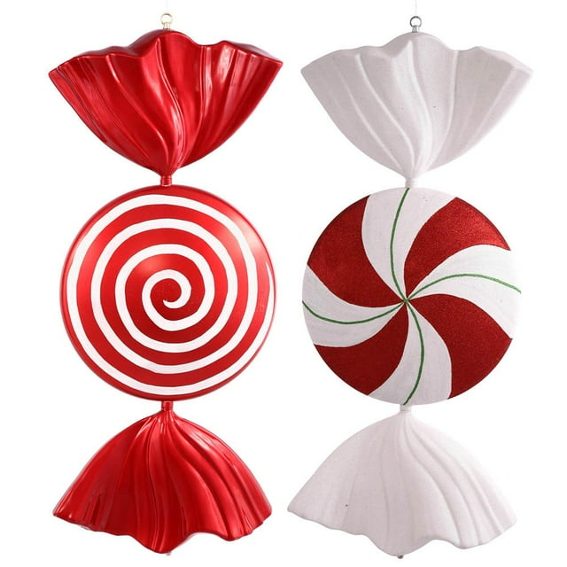 Adorno para árbol de Navidad Vickerman, espiral de menta, 37 cm