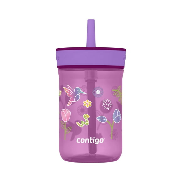 Contigo Kids Leighton Spill-Proof Tumbler with Straw, 14 oz (414 ml), Reusable Water Bottle