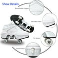 thumbnail image 7 of Roller Skate Shoes for Men, Double-Row Deform Wheel Automatic Walking Shoes, Retractable Roller Skate, Shoes with Wheels, Skating Shoes for Outdoor Fun & Fitness, 7 of 7
