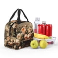 thumbnail image 5 of Fuzoiu Vintage Peonies Rustic Charm Print Lunch Bag for Women & Men,Adult Insulated Lunch Box,Leakproof Cooler,Food Lunch Containers,Reusable Lunch Tote Bags for Work, Travel, Outdoor, 5 of 8