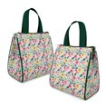 thumbnail image 2 of Pioneer Flower Floral Print Pattern Insulated Lunch Bag for Women & Adults,Large Portable Soft Cooler Lunch Bag,Thermal Food Storage Tote with Pearl Cotton,8.66L,8.75x5.75x9.5 Inch, 2 of 6