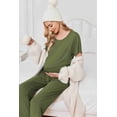 thumbnail image 6 of EKOUAER Women's Maternity Nursing Pajamas Sets Short Sleeve Postpartum Pregnancy Pajama for Hospital Breastfeeding PJS with Pants, 6 of 7