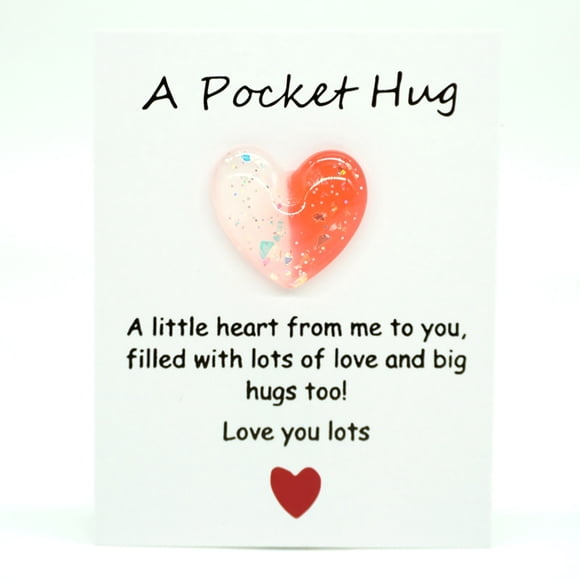 Pocket Hug Encouragement Cards And Heart Shaped Pocket Hug Keepsakes To Assist Family Members And Loved Ones In Escaping Bad Moods. Please Enfold Them And Present This To Them. under 25 for Dad
