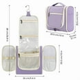 thumbnail image 4 of Narwey Large Hanging Toiletry Bag with Hook Makeup Cosmetic Organizer with Multiple Compartments Foldable for Men Women Travel Essentials, 4 of 7