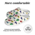 thumbnail image 6 of Rateoe Cartoon Sea Turtle Print Women's Men's Cotton Knit Slippers Lightweight Memory Foam Indoor House Shoes with Anti-Skid Sole-39/40, 6 of 7
