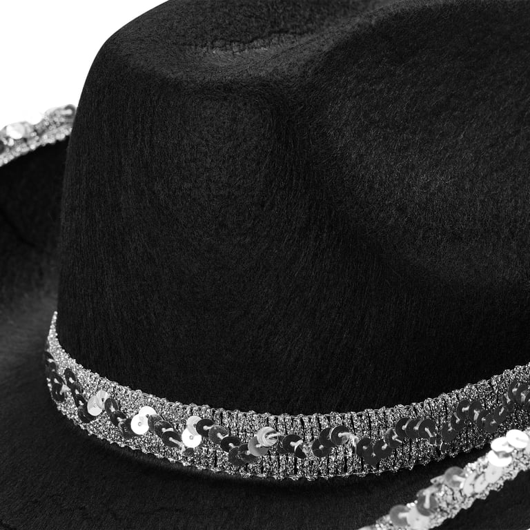 Women Rhinestone Cowboy Hats Sequined Wide Brim Western Hat  display picture 1