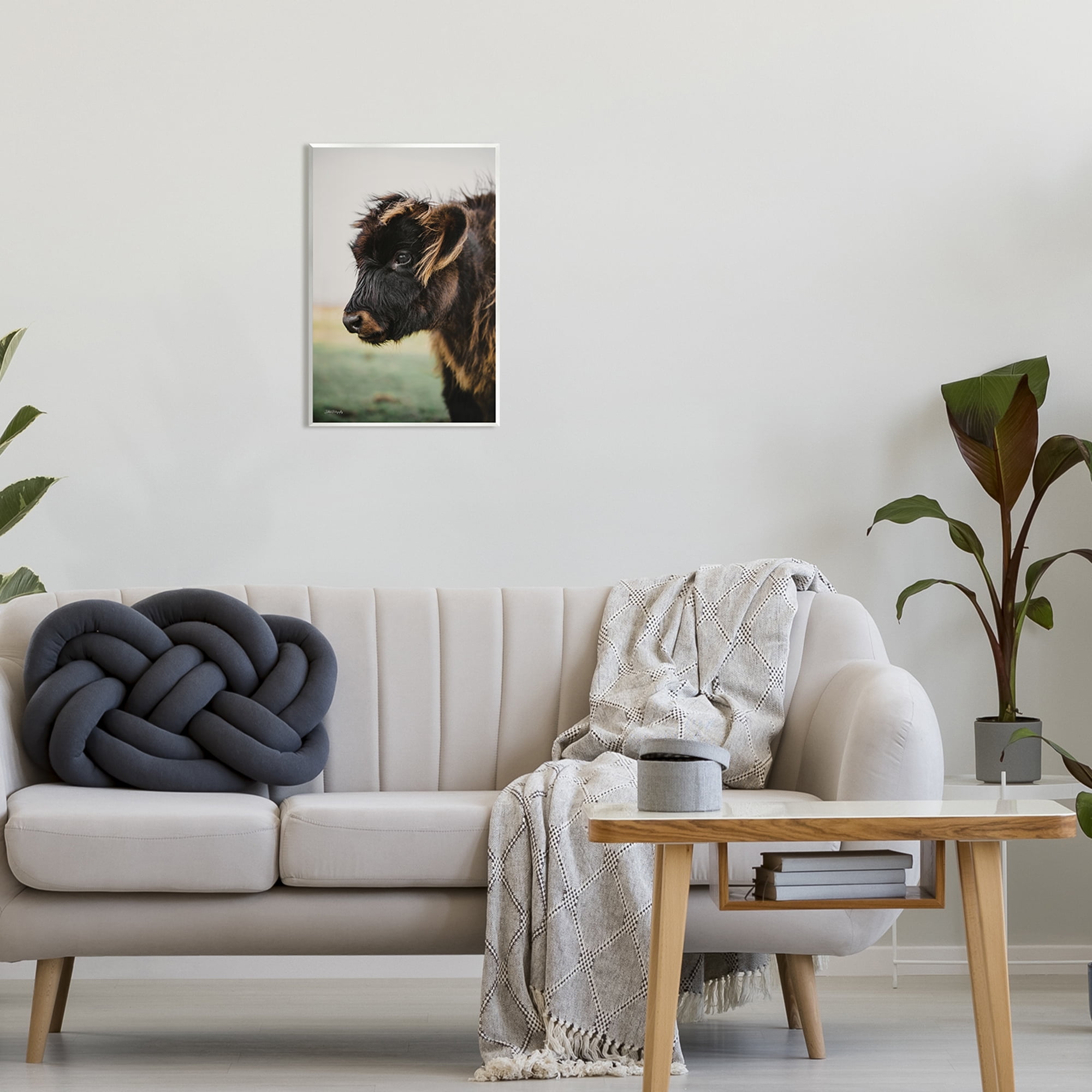 Stupell Industries Baby Cow Photography Animals & Insects Photography Unframed Art Print Wall Art, 13 x 19
