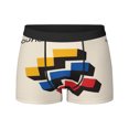 thumbnail image 3 of Calzoncillos tipo bóxer geométricos modernistas Bauhaus para hombre, calzoncillos tipo bóxer transpirables para hombre, 3 of 5