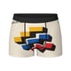 thumbnail image 3 of Calzoncillos tipo bóxer geométricos modernistas Bauhaus para hombre, calzoncillos tipo bóxer transpirables para hombre, 3 of 5