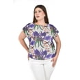 thumbnail image 1 of Blusa estampada Roman Fashion lila 38 Tallas Extras, 1 of 6