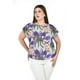 thumbnail image 1 of Blusa estampada Roman Fashion lila 38 Tallas Extras, 1 of 6