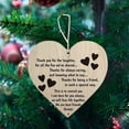 thumbnail image 1 of Xihbxyly Colgante de Corazón para San Valentín, Adorno de Madera Único, Decoración para Árbol, Perfecto para Parejas, Familia, Recuerdo, Boda, Aniversario, Tamaño 4 X 4 Cm., 1 of 6