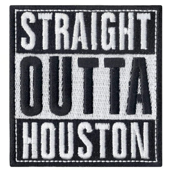 Straight Outta Houston Iron On Patch