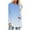 LightBlue Gradient, variant on Tunics Tops For Women To Wear With Leggings Casual Round Neck Sweatshirt Solid Color Long Fit Pullover Shirts Loose Long Sleeve Blouse Tshirt