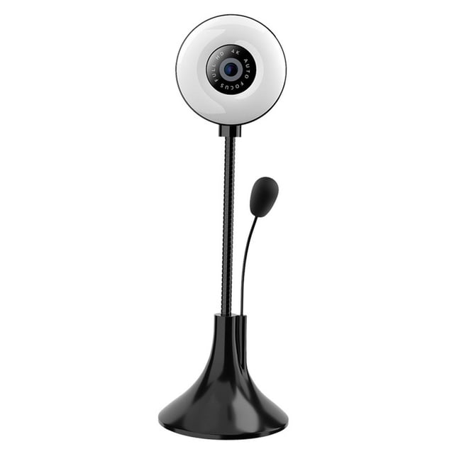 TISHITA Caméra Web 4K AK Claire Correction de Lumière Stable Champ de Vision Grand Intelligent USB Caméra Web Multidirectionnelle pour Webcast Diffusion en Continu en Direct 2K
