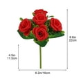 thumbnail image 3 of LiUMX Artificial Wedding Bouquet - 22x16cm Realistic Silk Bridal Flowers for Home Decor, Parties, Centerpieces - Romantic Home & Wedding Decoration, 3 of 5