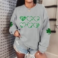 thumbnail image 4 of Annhoo Womens St Patrick's Day Sweatshirt Shamrock Print Crewneck Pullover Long Sleeve Tops Soft Clothes, 4 of 4