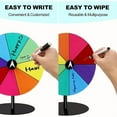 thumbnail image 1 of CIMAXIC Roue de Prix de Fête : Roue Tournante en Acrylique avec Base Robuste, Surface Effaçable à Sec - Roulette de Table Colorée pour Jeux de Fête, Salons Commerciaux, Événements de Carnaval et Activités des Fêtes, 1 of 4