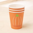 thumbnail image 6 of Thanksgiving Party Supplies, Pumpkin Paper Plates And Cups Set, Disposable Holiday Tableware, Fall Harvest Dinnerware Set For Family Gatherings And Seasonal Celebrations, 6 of 7
