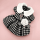thumbnail image 1 of Ropa para perros con fragancia pequeña a la moda Ins, ropa para gatos con patrón de mil pájaros, chaqueta de otoño e invierno para gatos, 1 of 5