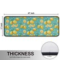 thumbnail image 5 of Kitchen Rugs Sets Of 2,Yellow Lemon Fruit Slices Blue Pattern Anti Fatigue Kitchen Mat Rugs Non Slip Washable,Decorative Kitchen Floor Mats for Kitchen,Sink,Laundry,17"x47"+17"x47", 5 of 5