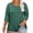 Green, variant on FAIWAD Plus Size Tops for Women Crew Neck 3/4 Sleeve Casual T Shirts Loose Basic Solid Color Blouse Summer Trendy Clothes