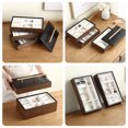 thumbnail image 4 of Casegrace Wooden Jewelry Box 3-Layers Large Drawer Organizer Storage Tray for Women Men Earrings Ring Holder Jewellery Case, 4 of 8