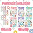 thumbnail image 2 of 30 PCS Donut Party Favor Candy Bags with 36 Stickers, Sweet one two Birthday Party Decorations, Donut Candy Goodie Bags for Girls Kids Birthday Party, Baby Shower, Weddings, Valentines, Halloween, 2 of 7