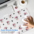 thumbnail image 4 of Long Mouse Pads for Desk,White Cow Black Spot Bow Pattern Desk Mats on Top Of Desks, Desk Mouse Pad Extra Large with 3mm Non-Slip Base and Stitched Edge for Gaming,Office,Work,Home 31.5"x11.8", 4 of 6