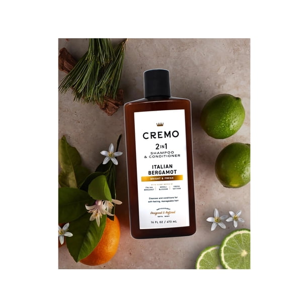 3 Pack - Cremo Italian Bergamot 2 in 1 Shampoo & Conditioner for