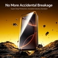 thumbnail image 2 of Protector de pantalla AOHI 9H+ de cristal templado para iPhone 16 Pro Max, 2 of 8
