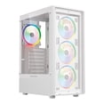 thumbnail image 1 of Gabinete Gamer BALAM RUSH DRAGONFLY PERFORM AIRCOOL GM590AW ATX Media Torre 4 Fan RGB Cristal Templado USB 3.0 Blanco, 1 of 6