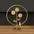 thumbnail image 6 of Axioma Flower Sculpture Decorations Centerpieces Metal Leaf Statue Figurine for Bedroom Sun Flowers Bird, 6 of 10