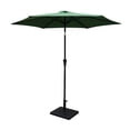 thumbnail image 2 of HQZX Outdoor Aluminum Patio Umbrella, 42 lb Base, Tilt and Crank Lift, 7 Colors Available Green, 2 of 8