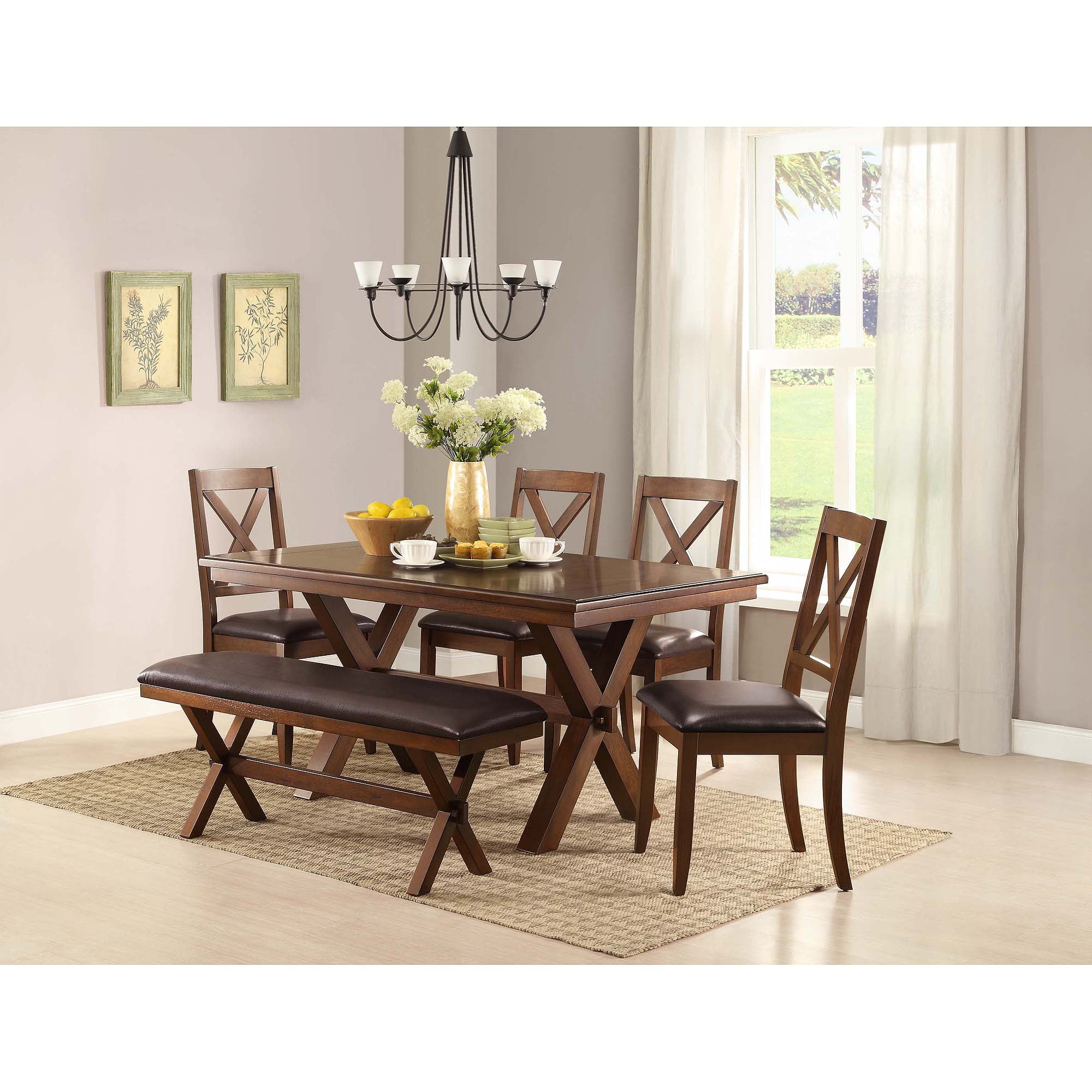 Better Homes And Gardens Maddox Crossing Dining Table Brown