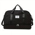 thumbnail image 1 of Portable Checkerboard Pattern Sports Gym Bag, Large Capacity Travel Duffle Bag,, 1 of 5