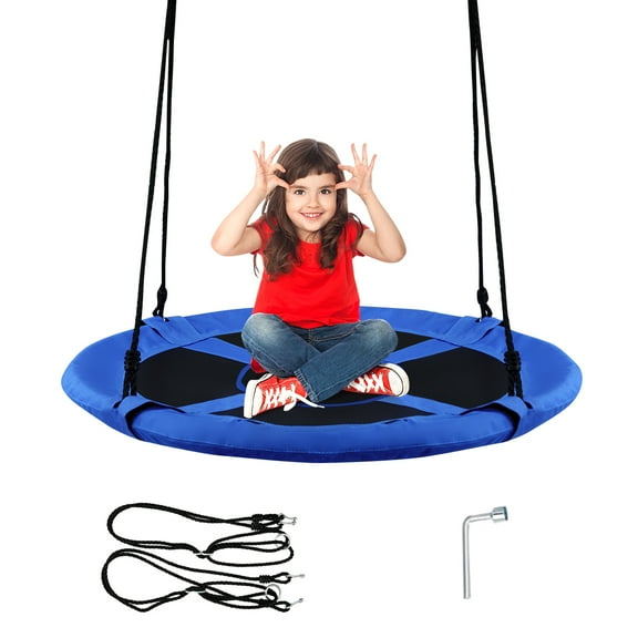 Topbuy 40" Kids'Saucer Tree Swing Seat Children Indoor Outdoor Play Set