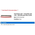 thumbnail image 2 of Third Brake Light - Compatible with 1996 - 2002 Mercedes-Benz SL500 1997 1998 1999 2000 2001, 2 of 2