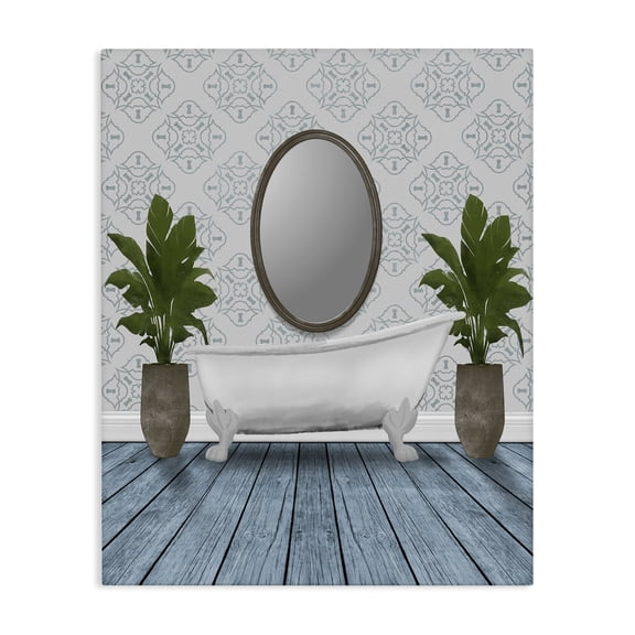 Stupell Industries Restful Wash Bathtub Canvas Wall Art, design by Marcus Prime