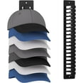 thumbnail image 1 of ADDUDU Hat Rack,Wall-Mounted Hat Organizer for Closet Bedroom RV Living Room - Holds 19 Caps with 3 Usage & 2 Installation Options,1-Pack, 1 of 8