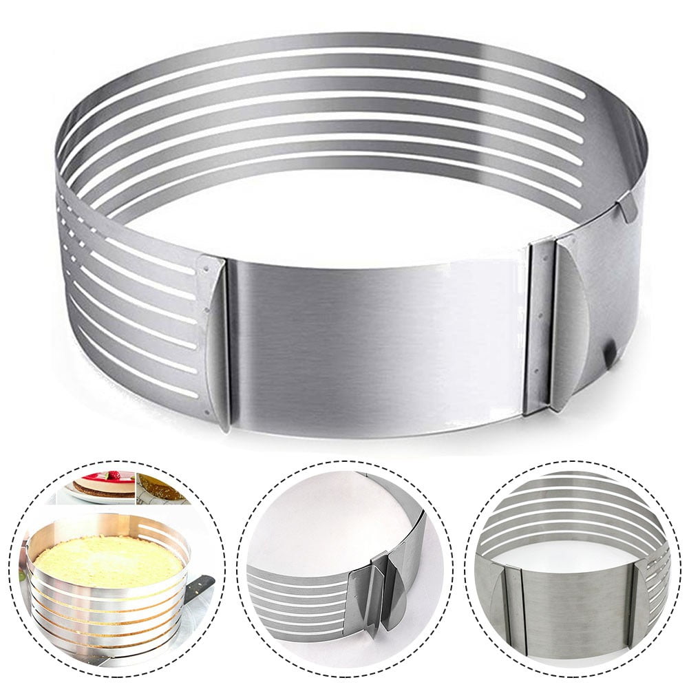 Adjustable Layer Cake Slicer Kit Round Mousse Stainless Cake Slicer