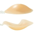 thumbnail image 6 of SAYFUT Women's Strapless Push Up Invisible Sticky Bra Silicone Reusable Self Adhesive Backless Bra with Flower Nipple Cover for Dress Halter, Upgrade style??Coffee/ Beige, 6 of 7