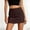 Coffee, variant on Women's Casual Solid Color Midi Skirt with Built-in Short for Comfort and Coverage