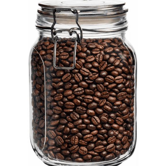 Frasco Hermético de Vidrio Contenedor Con Tapa Hermética Sellado de Clip 1.5 L