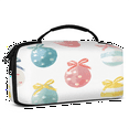 thumbnail image 2 of Herdesigns Easter Eggs Carry Case Compatible with Nintendo Switch 2, with 20 Game Card Slots, Cute Painted Eggs Bow Portable Travel Carrying Case Pouch for Accessories & Games, 2 of 8