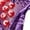Purple, variant on Huhudde Women's Low Rise Briefs Panties Floral Embroidery Pearls Massage G-String Thongs Underwear Night Lingerie Underpants