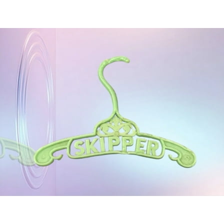 Lol Surprise doll OMG Bartz Doll SKIPPER Clothes Hanger Lime Green Name Spell Out Logo