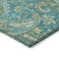 thumbnail image 4 of Addison Rugs Chantille Indoor/Outdoor Transitional Paisley Teal Washable Rectangle Rug, 5' x 7'6", 4 of 6