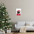 thumbnail image 3 of Stupell Industries Pug in Santa Hat Holiday Painting Gray Framed Art Print Wall Art, 16 x 20, 3 of 9